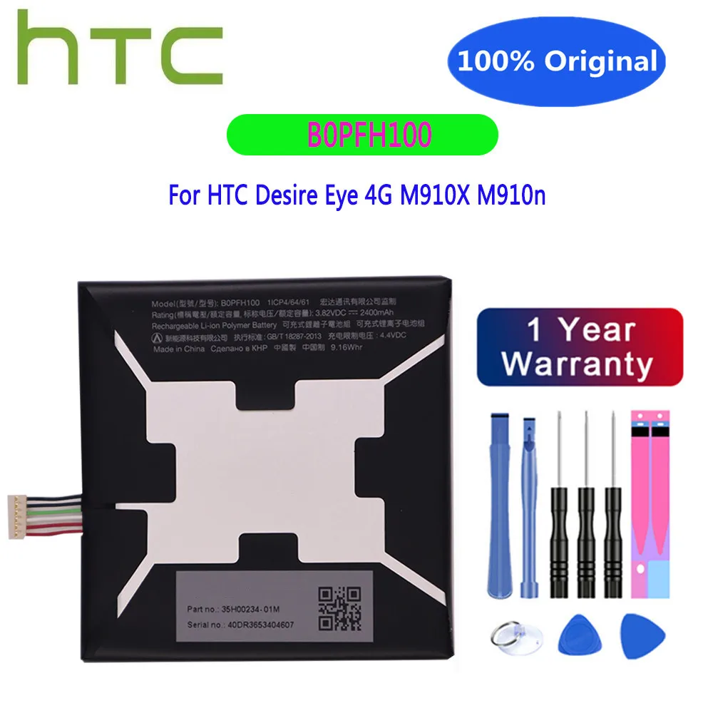 New 100% Original B0PFH100 Battery for HTC desire eye M910X M910N 3500mAh Mobile Phone Battery Bateria + Tracking Number
New 100% Original B0PFH100 Battery for HTC desire eye M910X M910N 3500mAh Mobile Phone Battery Bateria + Tracking Number