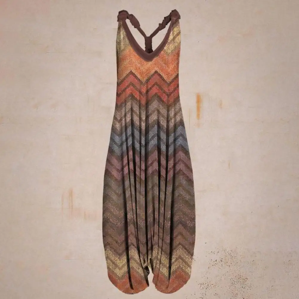 Casual Women Jumpsuit Ladies Printed Simple Loose-fitting Sling Harem Jumpsuit Thin Jumpsuit Patchwork
Casual Women Jumpsuit Ladies Printed Simple Loose-fitting Sling Harem Jumpsuit Thin Jumpsuit Patchwork
