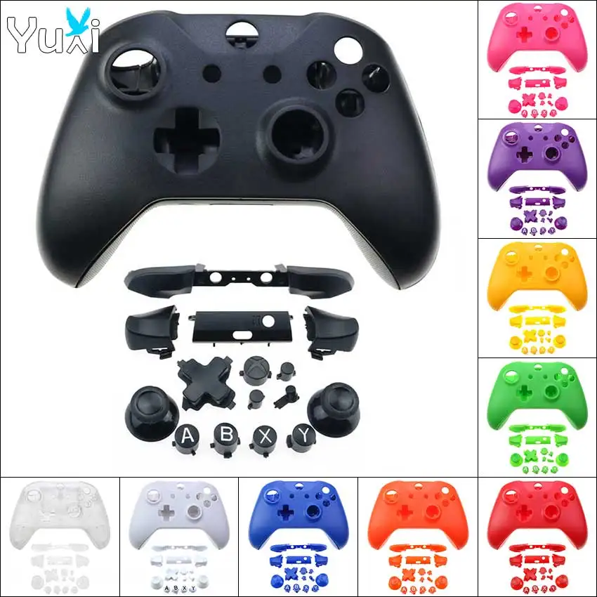 

YuXi Replacement Shell For Xbox One S Controller Housing Case Faceplates Buttons for Xbox One Slim Joystick Accessories