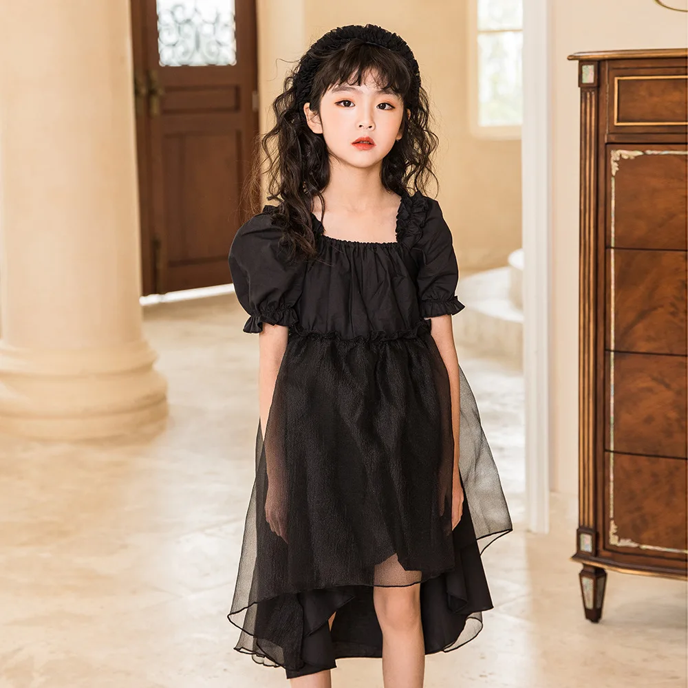 Party Dresses for Girls Black Mesh Puff Sleeve Ball Gowns for Children 2022 Summer Square Collar Evening Prom Dress Kids Clothes
Party Dresses for Girls Black Mesh Puff Sleeve Ball Gowns for Children 2022 Summer Square Collar Evening Prom Dress Kids Clothes
