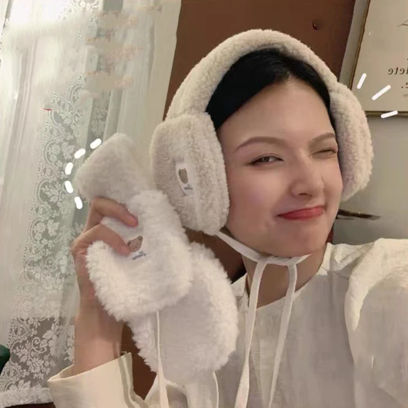 2022 New Fashion Korea Women Winter Warm Plush Earmuff Ear Warmer Cute Bear Adults Kids Tie Plush Earmuffs Orejeras De Invierno
2022 New Fashion Korea Women Winter Warm Plush Earmuff Ear Warmer Cute Bear Adults Kids Tie Plush Earmuffs Orejeras De Invierno