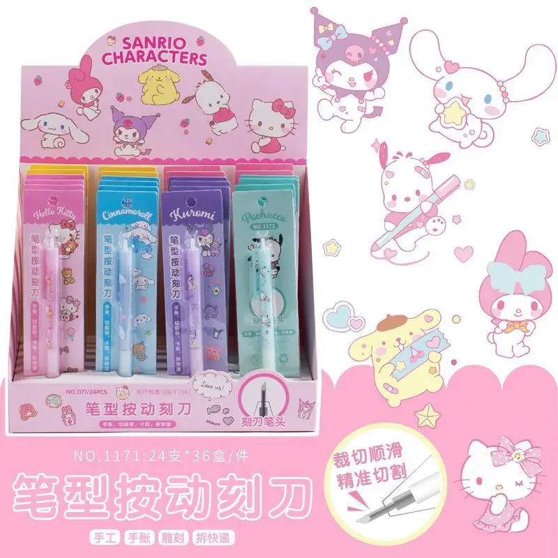 Sanrio Art Utility Knife Pen Knife Cut Stickers Scrapbooking Cutting Tool Express Box Knife School Supplies Diy Craft Supplies
Sanrio Art Utility Knife Pen Knife Cut Stickers Scrapbooking Cutting Tool Express Box Knife School Supplies Diy Craft Supplies