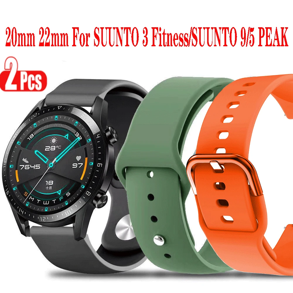 20 22mm Smart Watch Band Belt For SUUNTO 3 Fitness Silicone Watchband Sport Replacement Wristband Strap SUUNTO 9/5 PEAK Bracelet 
20 22mm Smart Watch Band Belt For SUUNTO 3 Fitness Silicone Watchband Sport Replacement Wristband Strap SUUNTO 9/5 PEAK Bracelet