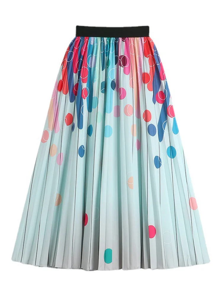 Printing Color Block Pleated Skirt For Women Mid-calf A-line High Waist Skirts Female Fashion 2022 Spring Summer B332
Printing Color Block Pleated Skirt For Women Mid-calf A-line High Waist Skirts Female Fashion 2022 Spring Summer B332