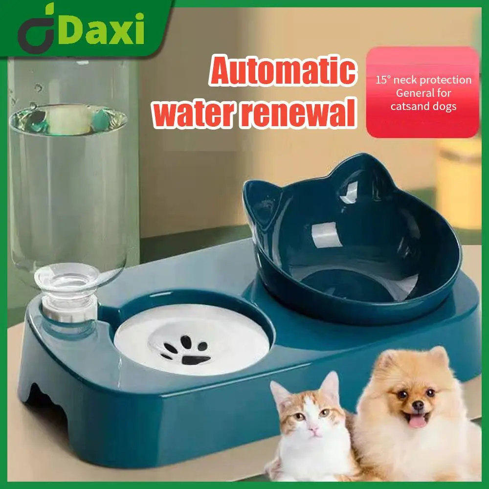 Household With Water Fountain Water Feeding Bowl Anti-overturning Dish Bowls Raised Stand Drinking Pet Dog Bowl Creative 2 In 1
Household With Water Fountain Water Feeding Bowl Anti-overturning Dish Bowls Raised Stand Drinking Pet Dog Bowl Creative 2 In 1