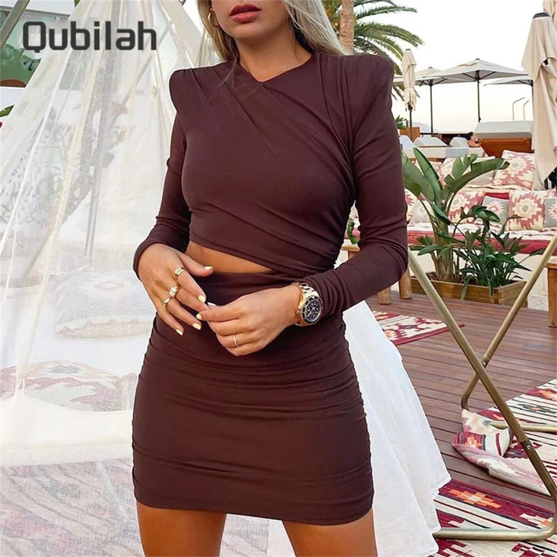 Dresses Women Hollow Out Bodycon Dress Polyester Black Brown Autumn Winter Sexy O Neck Long Sleeve Elegant Mini Club Party Dress
Dresses Women Hollow Out Bodycon Dress Polyester Black Brown Autumn Winter Sexy O Neck Long Sleeve Elegant Mini Club Party Dress