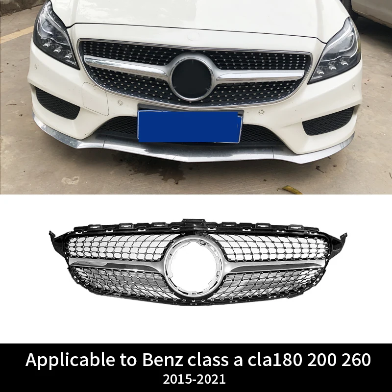 

For Mercedes Benz class a cla200 cla260 2015-2021 Mantianxing style automobile front bumper radiator racing grille