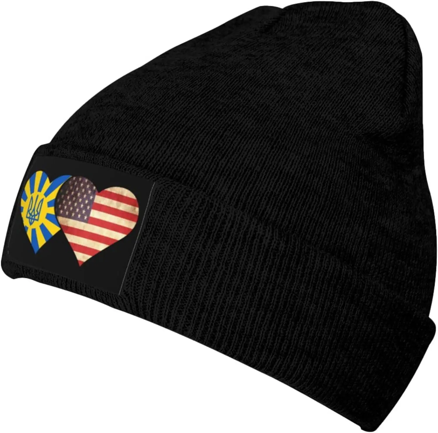 Ukrainian Flag and American Flag Knit Beanie Winter Hats for Men and Women Knitted Cuffed Skull Cap
Ukrainian Flag and American Flag Knit Beanie Winter Hats for Men and Women Knitted Cuffed Skull Cap