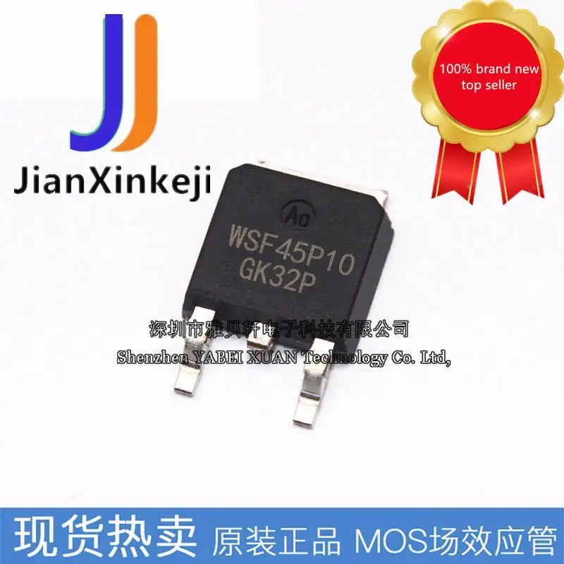 10pcs 100% orginal new SMD WSF45P10 P channel -40A -100V MOS tube field effect tube TO252
10pcs 100% orginal new SMD WSF45P10 P channel -40A -100V MOS tube field effect tube TO252