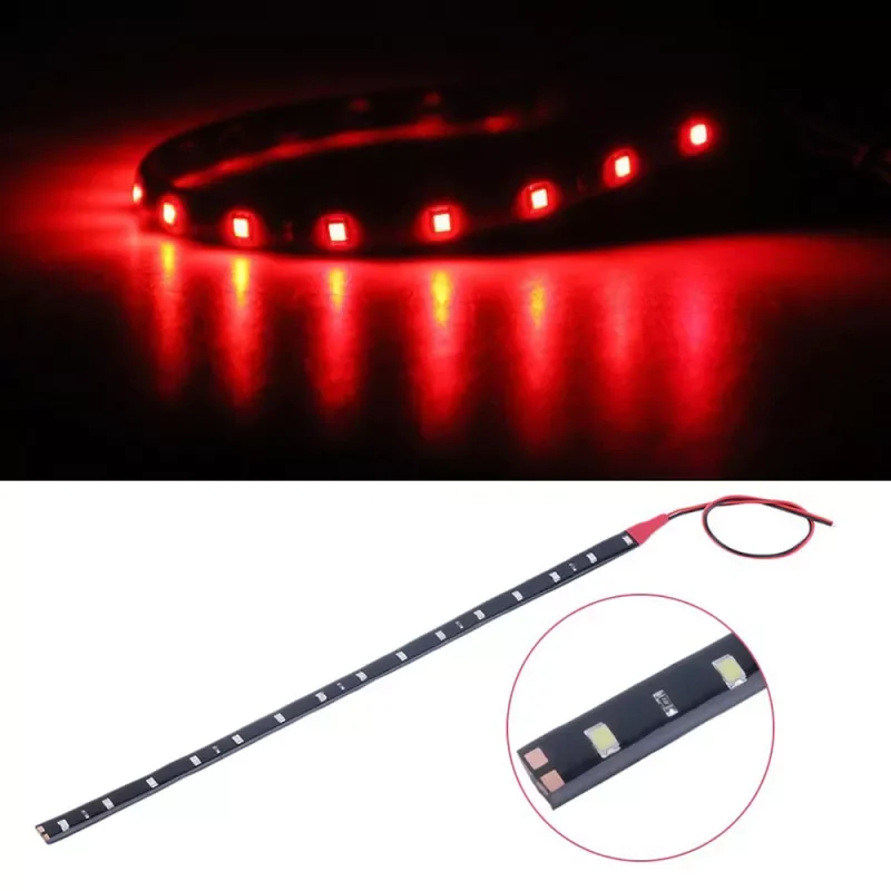 AUTO PARTS Flexible LED Strip 12V Car Decor Light Waterproof 15 LED Auto Interior Lamp 30cm Ambient Light Bar Accessories Orname
AUTO PARTS Flexible LED Strip 12V Car Decor Light Waterproof 15 LED Auto Interior Lamp 30cm Ambient Light Bar Accessories Orname