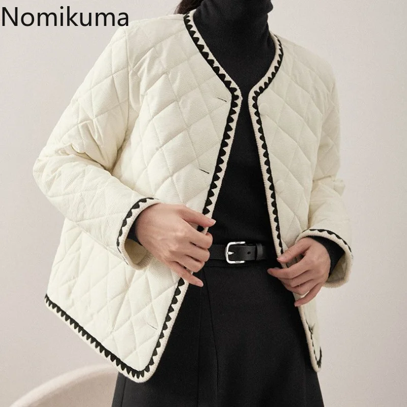 Nomikuma Manteau Femme Hiver Contrast Color Patchwork Loose Warm Jackets for Women 2022 Vintage Elegant Fashion Abrigo Mujer
Nomikuma Manteau Femme Hiver Contrast Color Patchwork Loose Warm Jackets for Women 2022 Vintage Elegant Fashion Abrigo Mujer