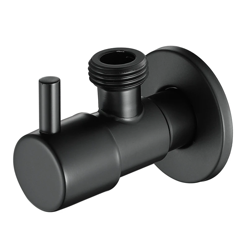 Black Angle Valve 304 Stainless Steel Water Stop Valve Leak-Proof Water Cold And Hot General Bathroom Accessories
Black Angle Valve 304 Stainless Steel Water Stop Valve Leak-Proof Water Cold And Hot General Bathroom Accessories