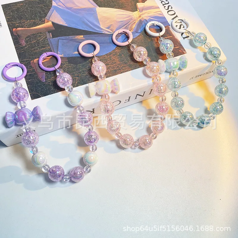 Fashion Crackle Bead Mobile Phone Case Chain Mobile Phone Accessories Case Bag Pendant Popular Bracelet Pendant Chain Jewelry 
Fashion Crackle Bead Mobile Phone Case Chain Mobile Phone Accessories Case Bag Pendant Popular Bracelet Pendant Chain Jewelry