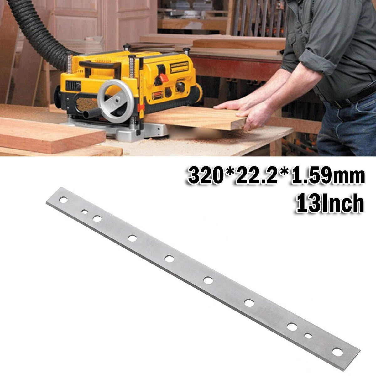 1pc HSS Planer Blade 13 Inches Width Wood Planer Knife For Corded Electric Power Tool DW735 Woodworking Machinery Parts
1pc HSS Planer Blade 13 Inches Width Wood Planer Knife For Corded Electric Power Tool DW735 Woodworking Machinery Parts