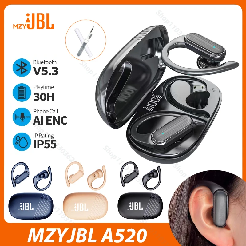 MZYJBL A520 TWS In Ear Bluetooth 5.3 Earphones Wireless Sport Headphone Touch Control HiFI Stereo Waterproof EarHook Headset
MZYJBL A520 TWS In Ear Bluetooth 5.3 Earphones Wireless Sport Headphone Touch Control HiFI Stereo Waterproof EarHook Headset