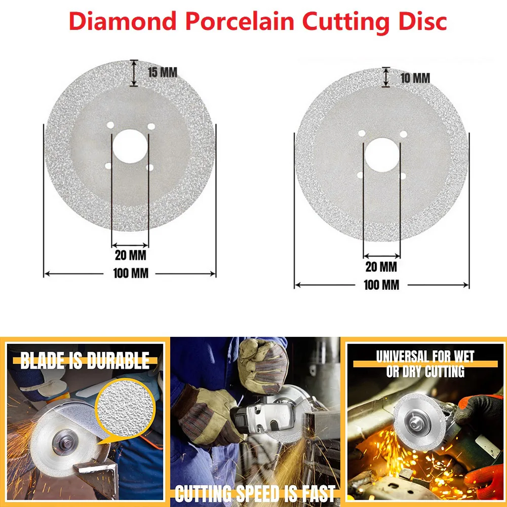 Diamond Cutting Disc Grinding Wheel 4inch Metal Circular Saw Blades 20mm Bored For Concrete Granit Ceramic Tile Cutting Sanding
Diamond Cutting Disc Grinding Wheel 4inch Metal Circular Saw Blades 20mm Bored For Concrete Granit Ceramic Tile Cutting Sanding