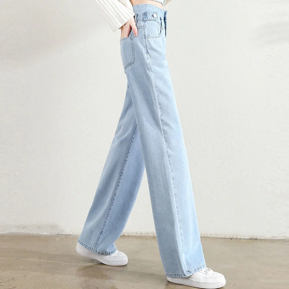 2022 New Women Denim Jeans Fashion Casual Loose High Waist Straight Tube Vertical Sense Touch Floor Vintage Long Pants
2022 New Women Denim Jeans Fashion Casual Loose High Waist Straight Tube Vertical Sense Touch Floor Vintage Long Pants