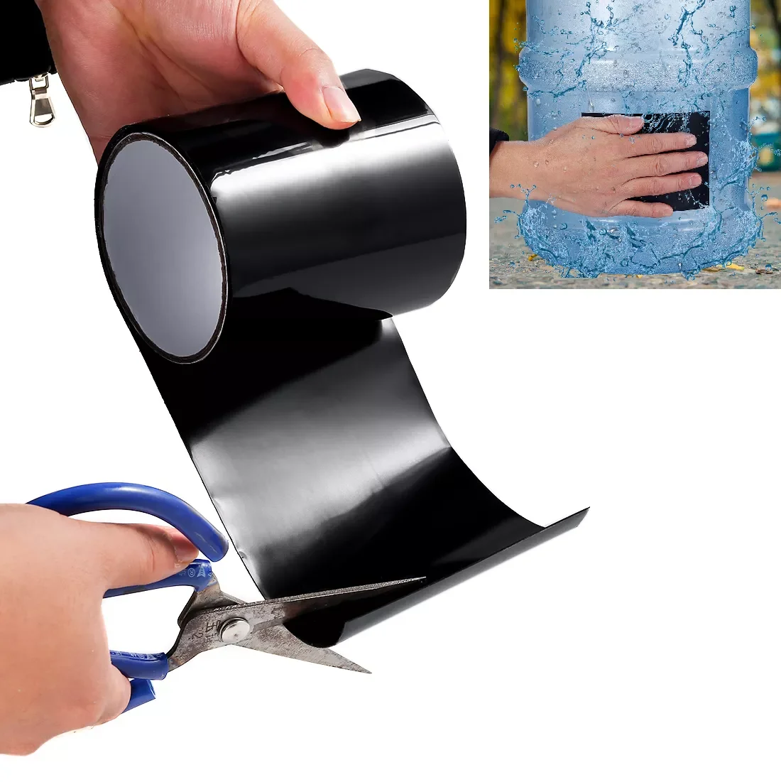 150x10cm Super Strong Fiber Waterproof Tape Stop Leaks Seal Repair Tape Performance Self Fix Tape Fiberfix Adhesive duct tape
150x10cm Super Strong Fiber Waterproof Tape Stop Leaks Seal Repair Tape Performance Self Fix Tape Fiberfix Adhesive duct tape