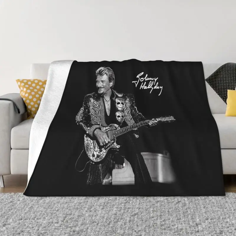 Johnny Hallyday Blankets Warm Flannel French Singer Rock Music Throw Blanket for Bedding Couch Quilt
Johnny Hallyday Blankets Warm Flannel French Singer Rock Music Throw Blanket for Bedding Couch Quilt