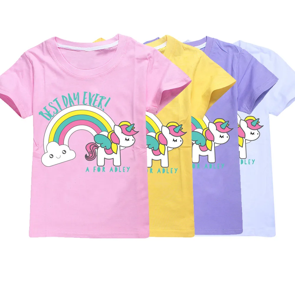 A for adley T Shirts for Kids Girls Summer Cartoon Print Tops Children's Clothing Toddler Baby Birthday Clothes Boys T-shirts
A for adley T Shirts for Kids Girls Summer Cartoon Print Tops Children's Clothing Toddler Baby Birthday Clothes Boys T-shirts