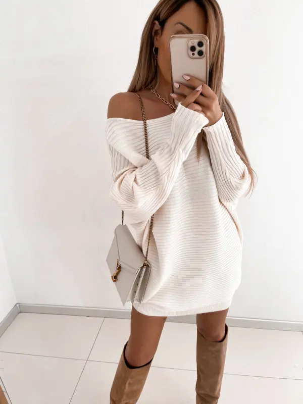 2023 Winter Cotton Women's Dress White Long Baw Sleeve O-neck Plus Size Sexy Dresses Female New Fashion Casual Clothes Ladies
2023 Winter Cotton Women's Dress White Long Baw Sleeve O-neck Plus Size Sexy Dresses Female New Fashion Casual Clothes Ladies