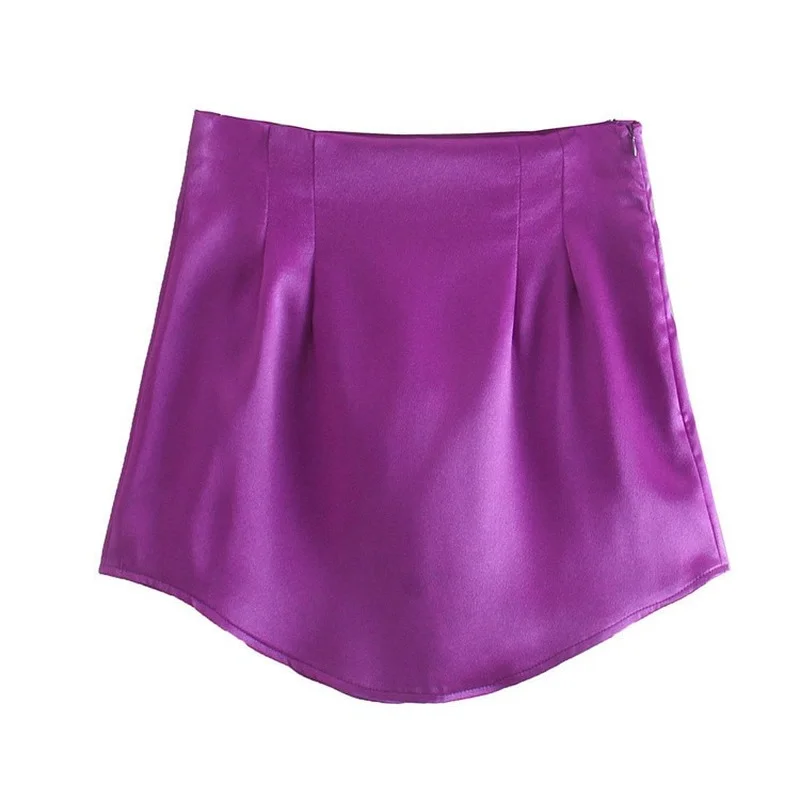 Sexy Women Mini Skirt Summer Women Skirt 2022 New Korean zipper high Waist Casual Solid Color Simple Silk Satin Mini Skirt Women
Sexy Women Mini Skirt Summer Women Skirt 2022 New Korean zipper high Waist Casual Solid Color Simple Silk Satin Mini Skirt Women