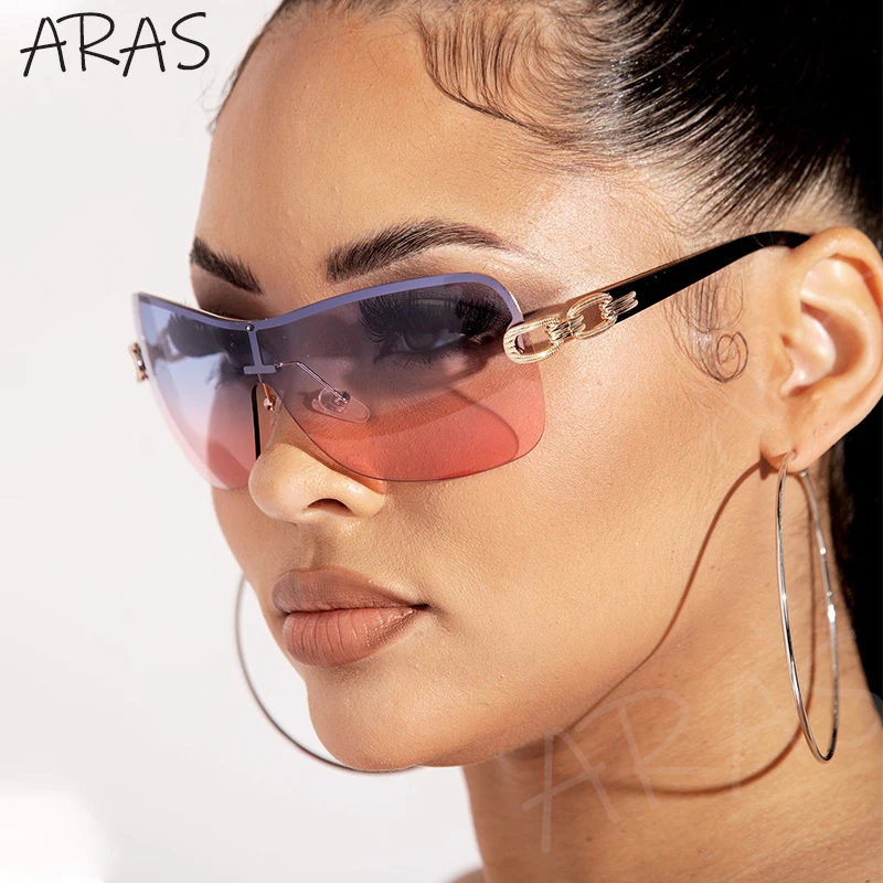 Fashion Punk One Piece Women's Sunglasses Luxury Oversized Rimless Sun Glasses Y2K Wrap Around Sunshade Eyeglasses Men Goggles
Fashion Punk One Piece Women's Sunglasses Luxury Oversized Rimless Sun Glasses Y2K Wrap Around Sunshade Eyeglasses Men Goggles