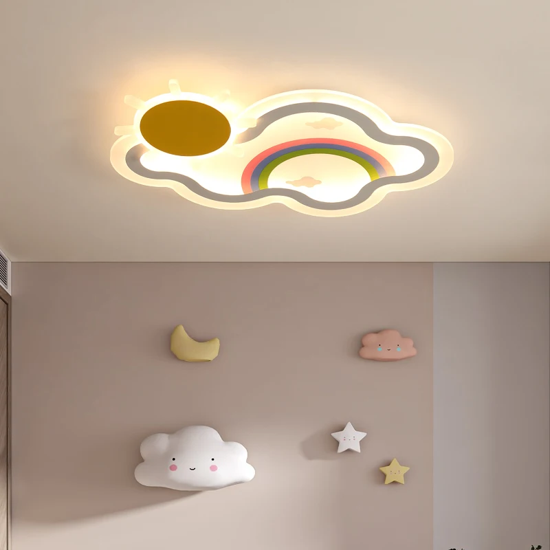 Creative Led Ceiling Lamp Cloud Sun Rainbow Chandelier For Living Bedroom Children's Room Lamp Home Indoor Lighting Decor Lights
Creative Led Ceiling Lamp Cloud Sun Rainbow Chandelier For Living Bedroom Children's Room Lamp Home Indoor Lighting Decor Lights