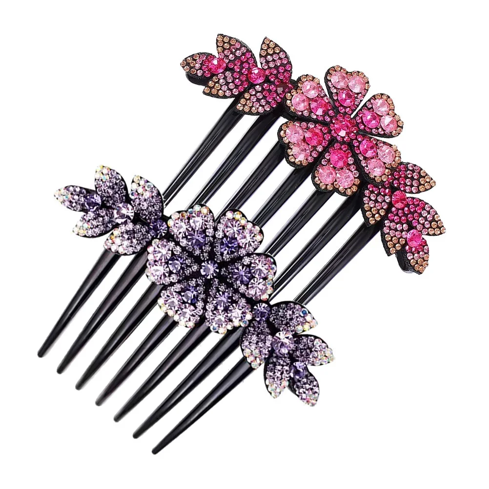 2 Pcs Hairpin Bride Flower Comb Bridal Rhinestone Issue Card Party Bun Rhinestones Women
2 Pcs Hairpin Bride Flower Comb Bridal Rhinestone Issue Card Party Bun Rhinestones Women