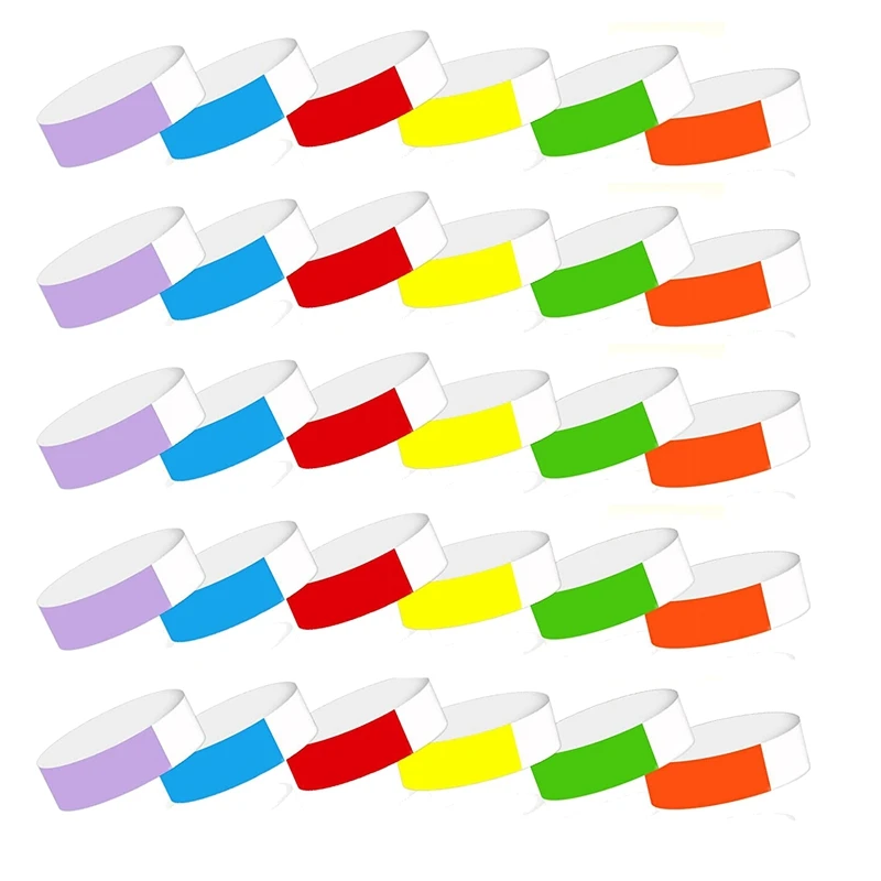 600 Pcs Paper Wristbands For Events, 6 Colors Waterproof Paper Party Bracelets Party Armbands Paper Bracelet Wristbands
600 Pcs Paper Wristbands For Events, 6 Colors Waterproof Paper Party Bracelets Party Armbands Paper Bracelet Wristbands