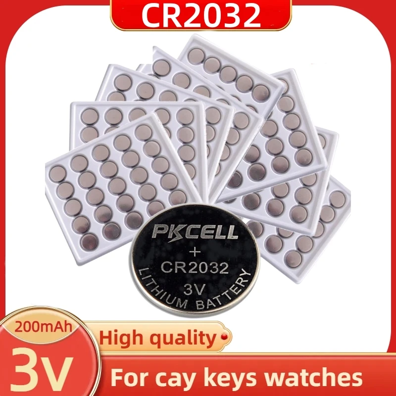 50-100Pcs CR2032 3V Lithium Batteries for Watches Calculator toys KCR2032 5004LC ECR2032 DL2032 CR 2032 Button Cell Coin Battery 
50-100Pcs CR2032 3V Lithium Batteries for Watches Calculator toys KCR2032 5004LC ECR2032 DL2032 CR 2032 Button Cell Coin Battery