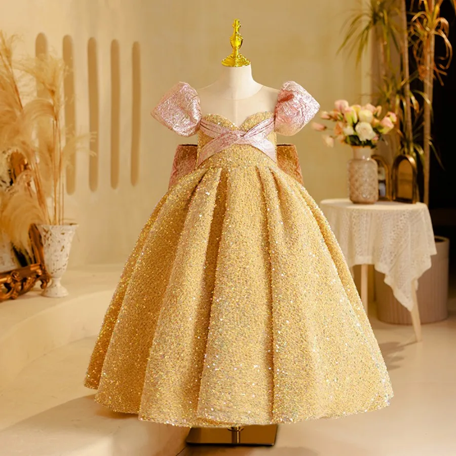 Luxury Girls Shine Sequined Short Sleeve Pageant And Evening Dress 3 To 14 Years Teen Backless Occasion And Wedding Party Gown
Luxury Girls Shine Sequined Short Sleeve Pageant And Evening Dress 3 To 14 Years Teen Backless Occasion And Wedding Party Gown