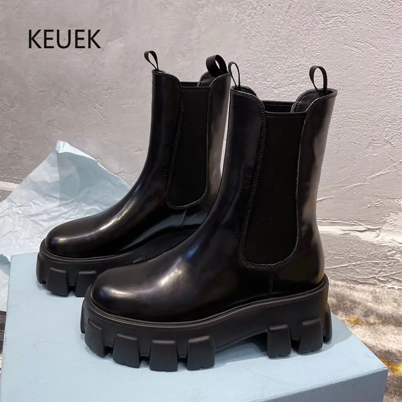 Женские ботинки челси из натуральной кожи, на толстой подошве
Женские ботинки челси из натуральной кожи, на толстой подошве