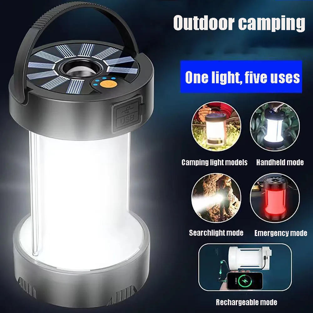 18650 Solar Camping Portable Lights Lantern Rechargeable Led Lamp Outdoor Lighting Power Bank Long Lasting Emergency Light Tents
18650 Solar Camping Portable Lights Lantern Rechargeable Led Lamp Outdoor Lighting Power Bank Long Lasting Emergency Light Tents