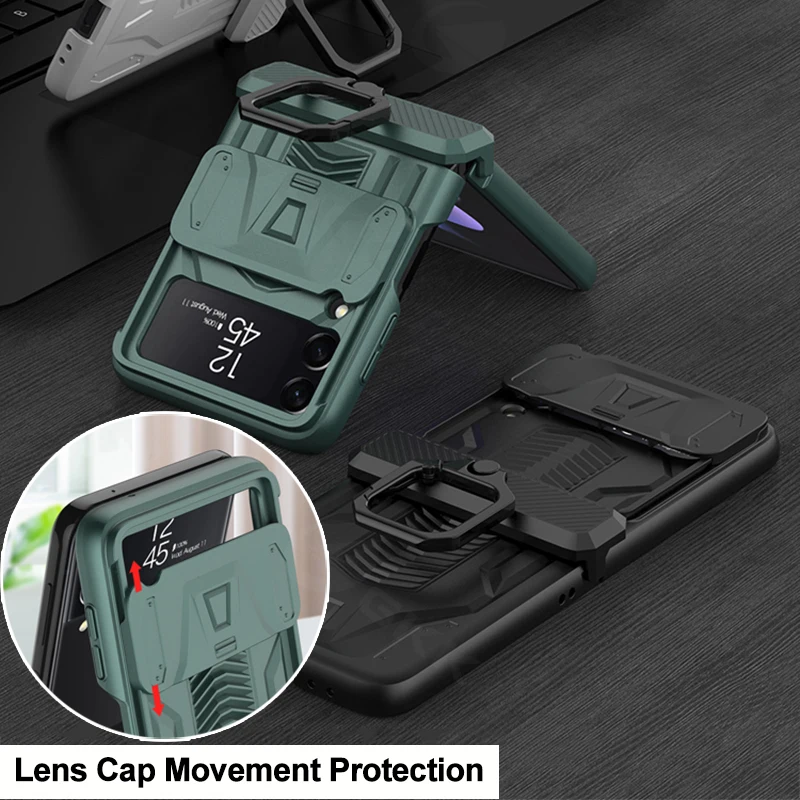 GKK Magnetic Hinge Armor Case For Samsung Galaxy Z Flip 3 Case Camera Slide Protection Ring Holder Hard Cover For Galaxy Z Flip3
GKK Magnetic Hinge Armor Case For Samsung Galaxy Z Flip 3 Case Camera Slide Protection Ring Holder Hard Cover For Galaxy Z Flip3