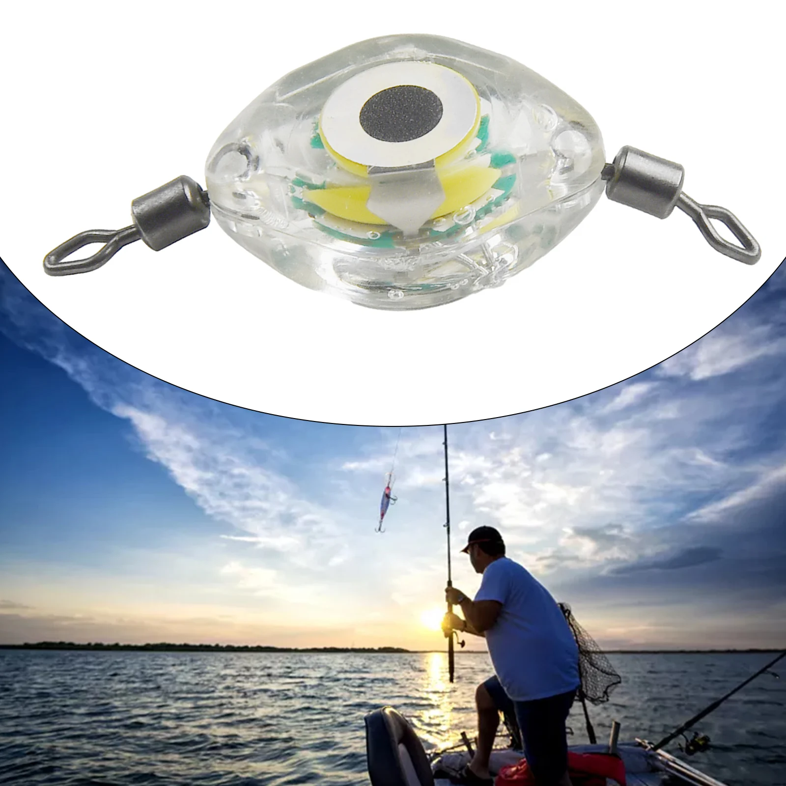 Fishing Lure Light Fish Light LED Fish Lamp LED Underwater Bule Light Button Battery For Attracting Fish 4.5x1.5cm
Fishing Lure Light Fish Light LED Fish Lamp LED Underwater Bule Light Button Battery For Attracting Fish 4.5x1.5cm