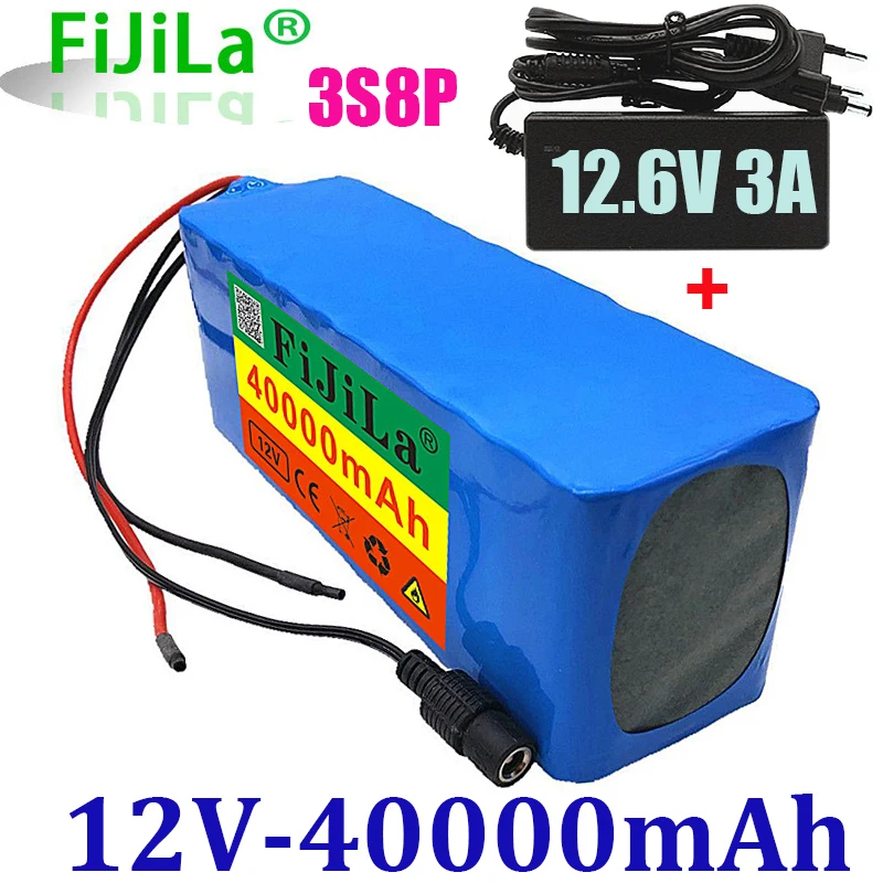 3s8p 18650 аккумуляторная батарея большой емкости 12 в 40 Ач литиевая Защитная плата 40000