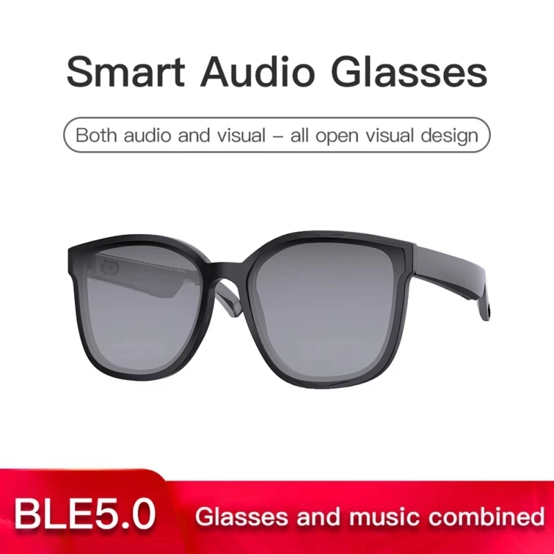 E30 Smart Glasses Wireless BT 5.0 TWS Audio Intelligent Eyewear Anti-blue Light Sunglasses Stereo Music for Android IOS
E30 Smart Glasses Wireless BT 5.0 TWS Audio Intelligent Eyewear Anti-blue Light Sunglasses Stereo Music for Android IOS