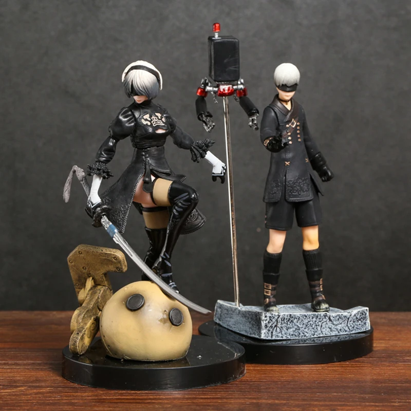 

NieR Automata YoRHa No. 2 Type B 2B / No.9 Type S 9S Figure Model Toy For Collectible Figurine