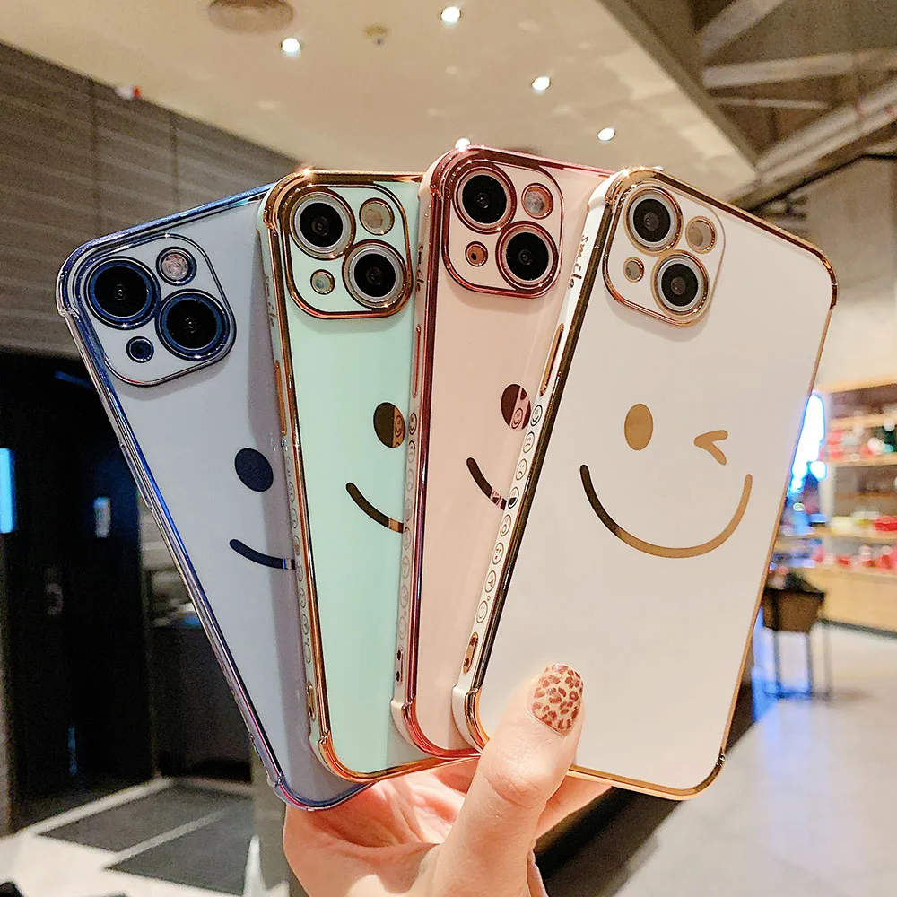 Soft Love Heart Electroplated Phone Case For iPhone 11 12 13 Pro Max XS Max X XR 7 8 Plus Shockproof Smile Silicone Back Covers
Soft Love Heart Electroplated Phone Case For iPhone 11 12 13 Pro Max XS Max X XR 7 8 Plus Shockproof Smile Silicone Back Covers