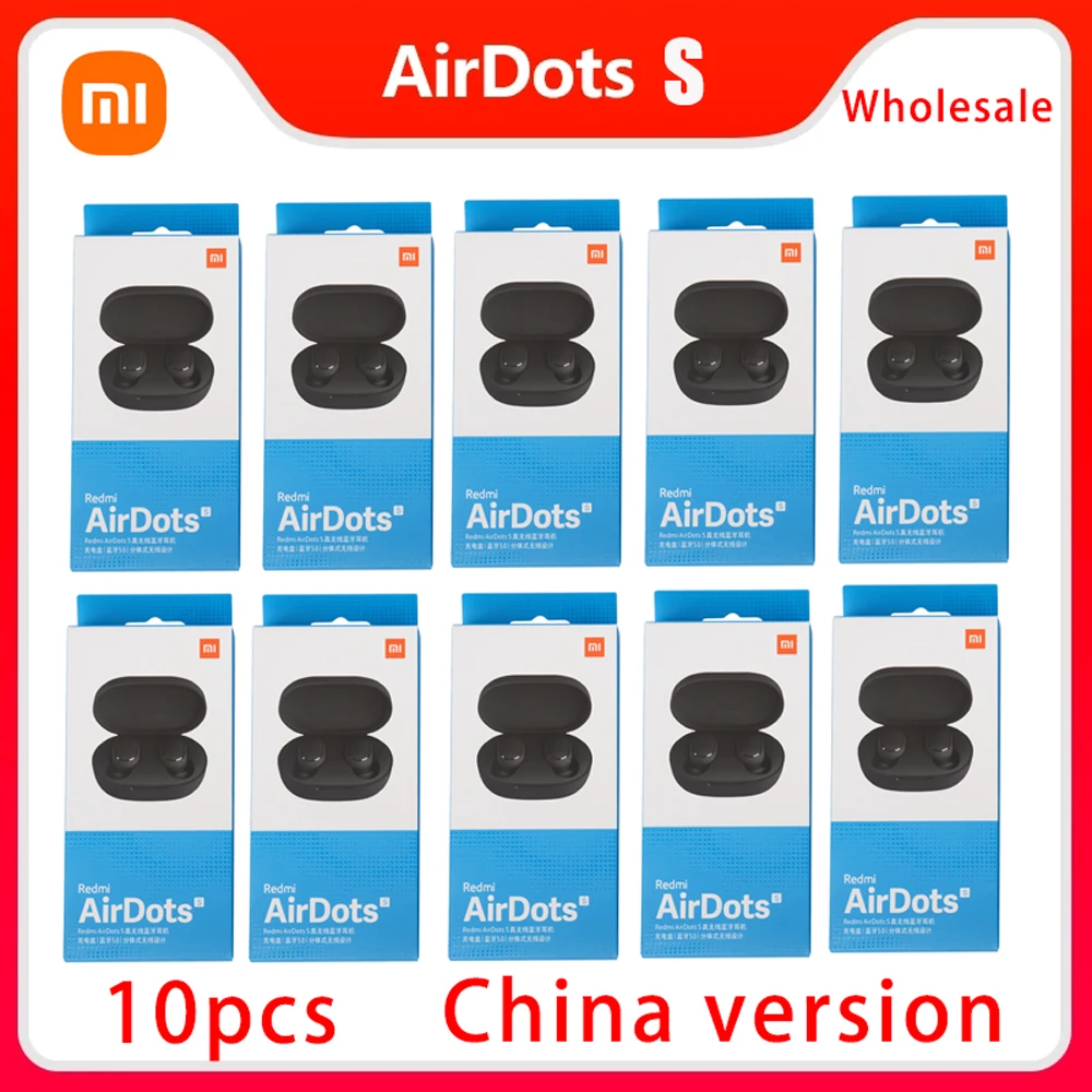 Wholesale 10/20PCS Xiaomi Redmi Airdots S TWS Wireless Earphone AI Control Gaming Headset With Mic Original Airdots S Earbuds
Wholesale 10/20PCS Xiaomi Redmi Airdots S TWS Wireless Earphone AI Control Gaming Headset With Mic Original Airdots S Earbuds