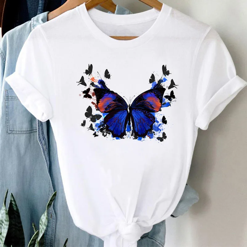 New style women's top watercolor butterfly print women's T-shirt 90s women's short-sleeved top T-shirt women's Tee
New style women's top watercolor butterfly print women's T-shirt 90s women's short-sleeved top T-shirt women's Tee