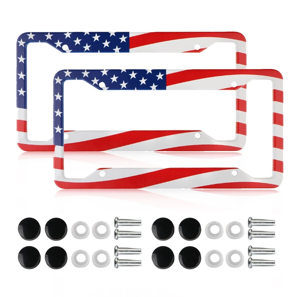 2Pcs License Plate Frame 31x16cm USA License Plate Cover Stainless Steel License Plate Protection with Screw Cap Car Accessories
2Pcs License Plate Frame 31x16cm USA License Plate Cover Stainless Steel License Plate Protection with Screw Cap Car Accessories