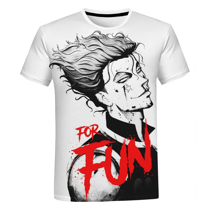2022 New Popular Anime Hunter X Hunter Hisoka 3D Printed T Shirt Men Women Fashion Casual T-shirt Harajuku Oversized Tee Tops
2022 New Popular Anime Hunter X Hunter Hisoka 3D Printed T Shirt Men Women Fashion Casual T-shirt Harajuku Oversized Tee Tops