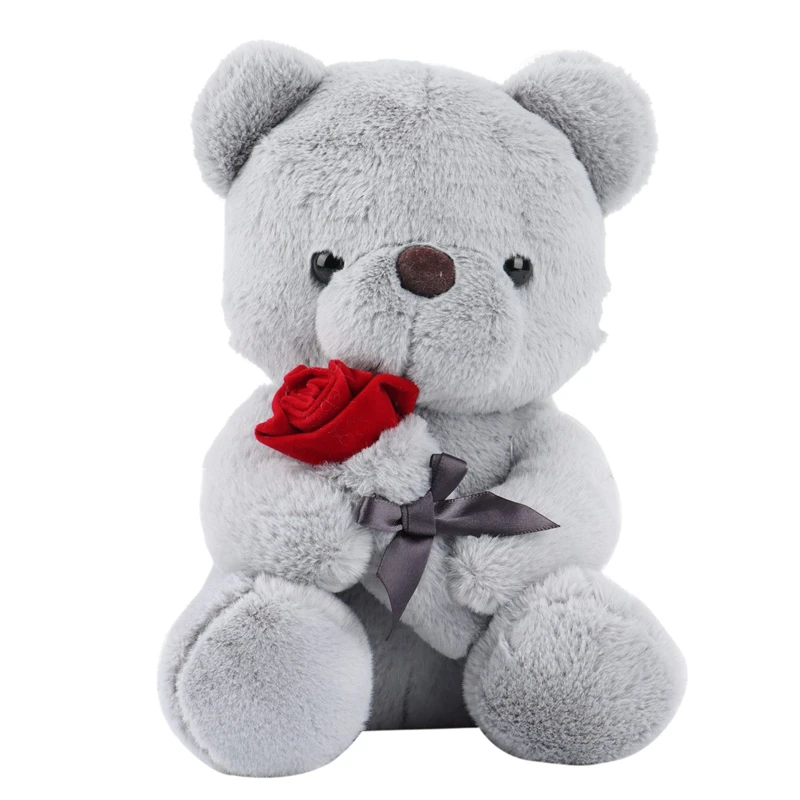 Bear Plush Toy With Rose, Cute Stuffed Animal Toys Pillow Bear Doll Gift For Kids Boys Girls Birthday Christmas
Bear Plush Toy With Rose, Cute Stuffed Animal Toys Pillow Bear Doll Gift For Kids Boys Girls Birthday Christmas
