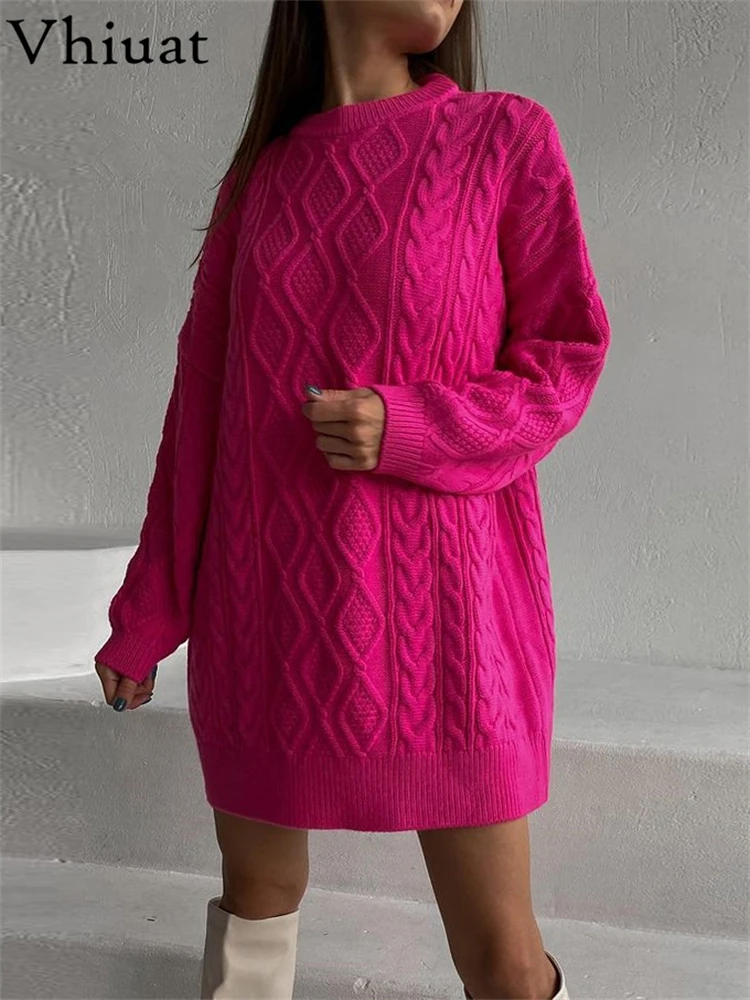 Vhiuat Fashion Women Knitted Pullover Sweater Party Dress Long Sleeve Y2K Sexy Oversized Kniited Jumpers Pull Femme 2021 Winter
Vhiuat Fashion Women Knitted Pullover Sweater Party Dress Long Sleeve Y2K Sexy Oversized Kniited Jumpers Pull Femme 2021 Winter