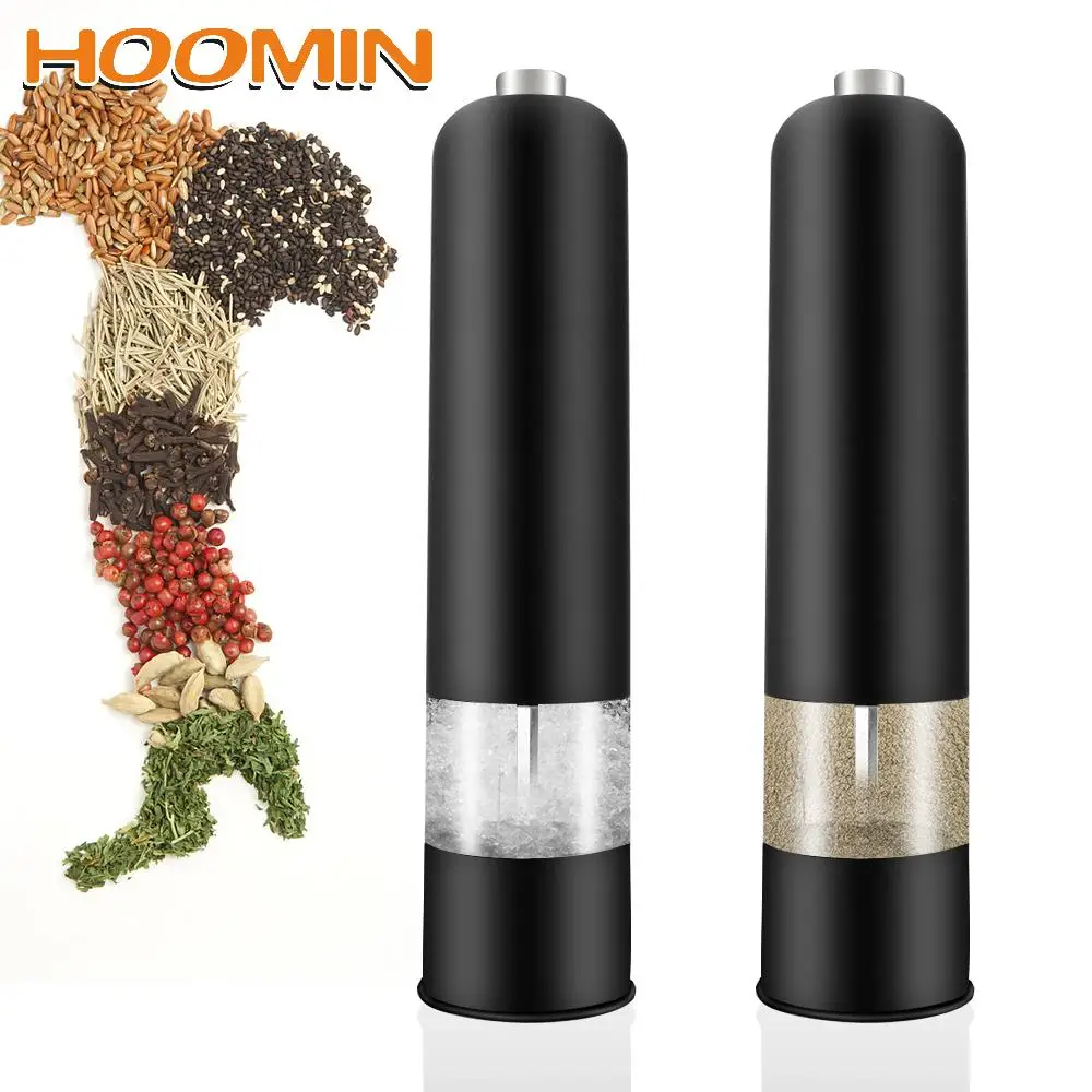 HOOMIN For Cooking Restaurants With LED Light Spice Grinder Seasoning Bottle Kitchen Electric Automatic Pepper Salt Mill
HOOMIN For Cooking Restaurants With LED Light Spice Grinder Seasoning Bottle Kitchen Electric Automatic Pepper Salt Mill