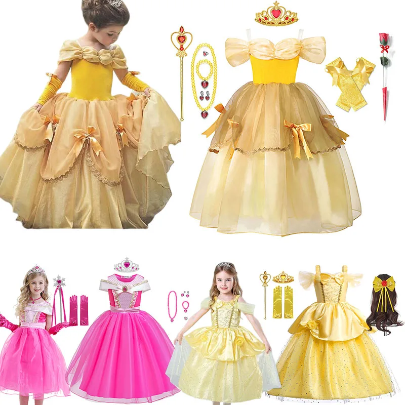 Belle Princess Dresses for Girl 2023 Kids Costume Ball Gown Dress Up Beauty and the Beast Children Fancy Party New Year Clothing
Belle Princess Dresses for Girl 2023 Kids Costume Ball Gown Dress Up Beauty and the Beast Children Fancy Party New Year Clothing