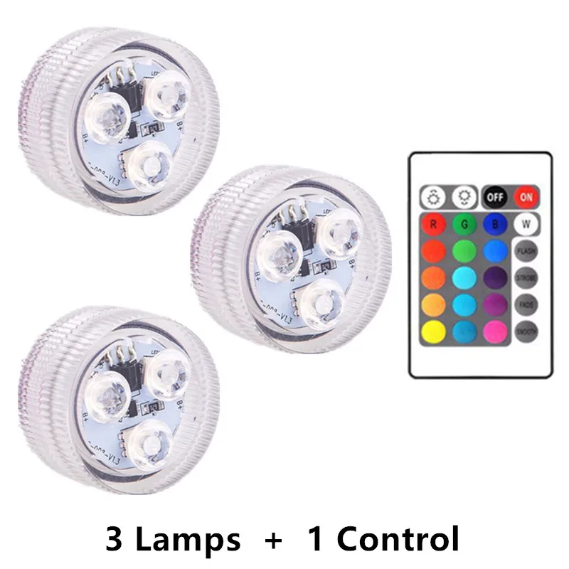 3 LED Diving Light Underwater Light IP68 Waterproof Submarine Light Garden Lights IR Remote Control Swimming Pool Floating Lamp
3 LED Diving Light Underwater Light IP68 Waterproof Submarine Light Garden Lights IR Remote Control Swimming Pool Floating Lamp