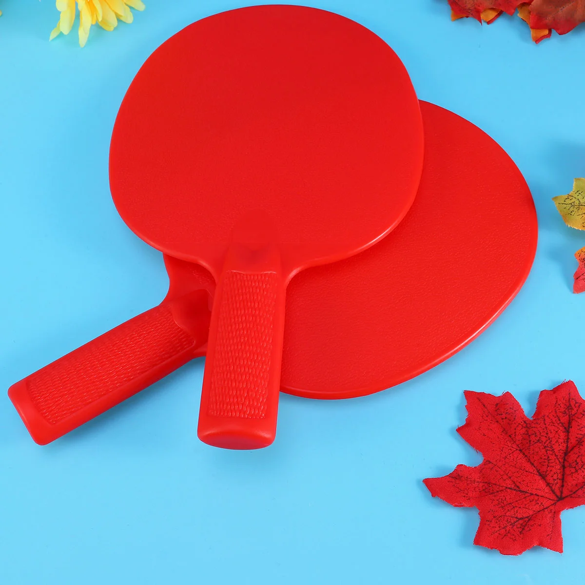 1 Pair Table Tennis Bats Table Tennis Racket Children Practice Training Plastic Pats for Kids (Red)
1 Pair Table Tennis Bats Table Tennis Racket Children Practice Training Plastic Pats for Kids (Red)